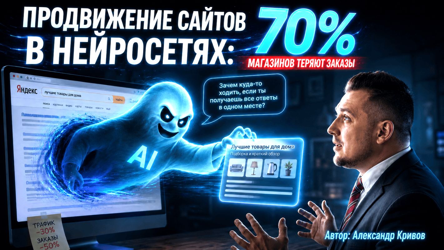 Продвижение сайтов в нейросетях: как 70% магазинов теряют заказы