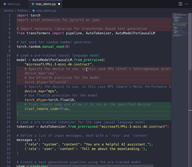 В этом примере мы используем Continue для рефакторинга этого скрипта Python для запуска на Apple Silicon Mac. В этом примере мы используем Continue для рефакторинга этого скрипта Python для запуска на Apple Silicon Mac.
